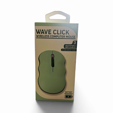 (4pcs) iJoy Wave Click Wireless USB Optical Mouse Green 3-Button Adjustable picture