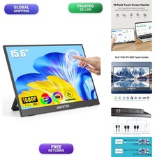 HGFRTEE Portable Monitor Touchscreen 15.6