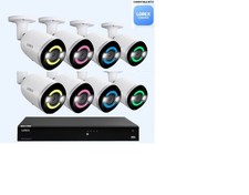 NEW Lorex 16 Channel PoE 4TB NVR Security 8 x 4K IP UHD Smart Deterrence Cameras picture