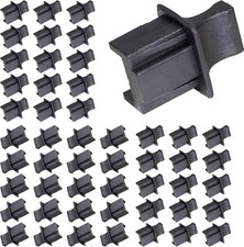 50PCS RJ45 Anti Dust Cover Cap Protector Protects Ethernet Hub Port by (Black-L picture