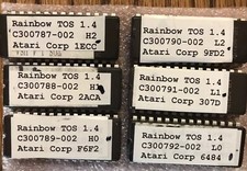 RAINBOW TOS 1.4 Atari ST/STF/STFM & Mega ST 6 Chip EPROM picture
