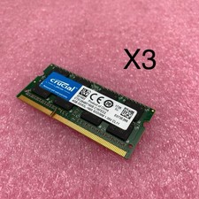 Crucial 4GB DDR3L-1600 Laptop Memory Ram CT51264BF160B.C16FED2 - Lot of 3 picture