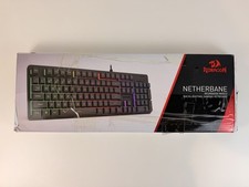 Redragon Netherbane K521 Upgrade Rainbow Led Gaming Keyboard 104 Keys picture