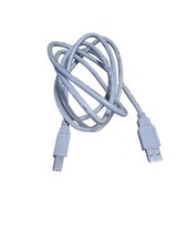 Unbranded 5-Feet White USB 2.0 A Male to B Male 28AWG/IP And 24AWG/2C Pre-Owned picture