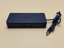 DELL D600 Docking Station USB 3.0 USB-C W/130w Power Adapter 4K picture