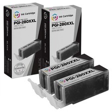 LD Compatible Canon PGI-280XXL 1967C001 Super HY Pigment Black Ink Cartridge 2PK picture