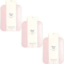 Bundle of 3: Threshold Faux Leather Mouse Pad - Primrose Pink (7.75