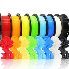 mm PLA Filament 8-Color Pack, 2kg Total, 250g Spools for FDM 3D Printers picture