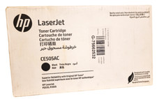 HP LaserJet Toner Cartridge CE505AC Black New Open Box picture