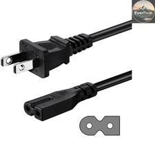 Exceptional 10FT 2 Prong Power Cord for Vizio TVs & Sound Bars - Safe & Durable picture