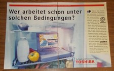 Rare Advertising TOSHIBA SATELLITE 110 CS Notebook Portable Computer 1997 picture