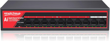 8 Port Gigabit Poe Ethernet Switch, + 2 Port 1000Mbps Uplink, IEEE 802.3Af/At, 1 picture