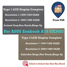 For ASUS Zenbook A14 UX3407QA-QD232W OLED Display Complete Assembly Non-Touch picture
