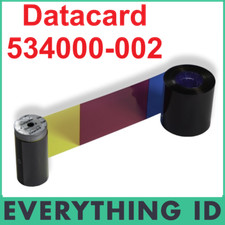 DATACARD 534000-002 YMCKT FULL COLOUR PRINT RIBBON SP & SD PRINTERS 250 PRINTS picture