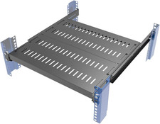 1U Vented 4-Post Adjustable Server Shelf -Mounting 16.5-29