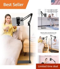 Hands-Free Tablet Floor Stand - Durable Adjustable Holder for Bed and Sofa Use picture