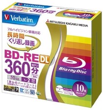 Verbatim BD-RE DL 2x 50GB rewritable Blu-ray disc 10 Pack w/ Tracking NEW picture