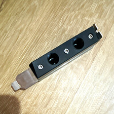 Barrow PCIe slot pass through bracket with two G1/4 connections - black picture