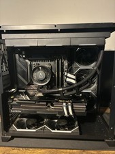 Custom/Whitebox Black Tower Gaming Desktop PC AMD Radeon GPU Liquid Cooling picture