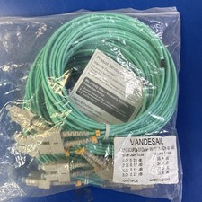 SC to SC Fiber Patch Cable 5 PackOM3 10/40GB Multi Mode Duplex Fiber Jumper-5 pc picture