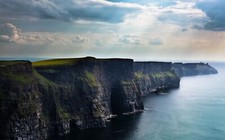 Landscape ireland cliff coast nature cliffs of Custom Gaming Mat Desk picture