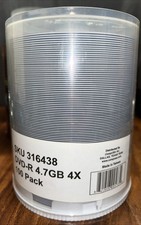 COMPUSA DVD-R 4.7 X4 100 Pack Blank Sealed New Old Stock picture
