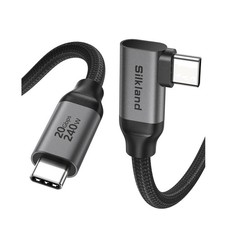 USB C 3.2 Gen 2x2 Cable Right Angle 3.3FT, 20Gbps 90 Degree High Speed Data T... picture