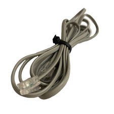 Unbranded Telephone Line Cord 7-Foot Grey Flat Cable (RJ-11 to RJ-11) Universal picture