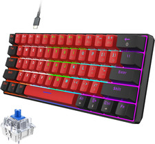 Teclado mecánico para juegos con cable 60 % y retroiluminación LED picture