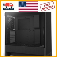 H5 Flow Gaming Tower Case - Black, Supports Micro-ATX to E-ATX Motherboards picture