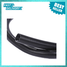50ft Split Wire Loom Tubing 1/4 Inch Diameter Black Electrical Wiring Protector picture