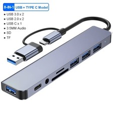 8 in 1 USB C/USB Hub Universal Laptop Docking Station USB Dongle USB3.0 USB2.0 picture