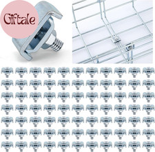 50 Pcs Wire Grid Wall Connectors Cattle Panel Clips Cable Tray Clips picture
