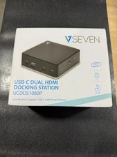 V7 Universal USB-C DisplayLink Docking Station w/ Dual HDMI picture