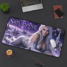 Saturnyne Gaming Mouse Pad, Extended Desk Mat, Fantasy Gamer Decor picture