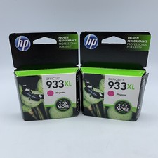 Genuine HP 933XL Magenta Ink Cartridges Lot Of 2 Exp 5/2016 OEM NEW SEALED picture