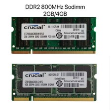 Crucial DDR2 2GB/ 4GB/ 8GB 800MHz PC2-6400 SODIMM Notebook Laptop Memory Ram Lot picture