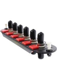 Corning CCH-CP06-15T Patch Panel, 6 ST Simplex OM1 Multimode 62.5 Adapters ~STSI picture