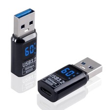Poyiccot USB C Female to USB Male Adapter 10Gbps, with Digital Display (PD 60W/5 picture