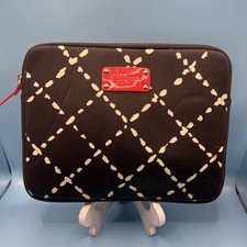 Genuine Authentic Kate Spade iPad Sleeve Case Pouch Black/White 10 1/4” by 8” picture