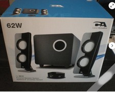Cyber Acoustics CA-3610 2.1 Speaker System Subwoofer 62W, NEW Factory Retail ++ picture