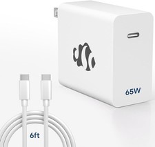 NIMO 65W GaN USB C Fast Charger, Compact PD 3.0 Adapter with 6.6ft Cable picture