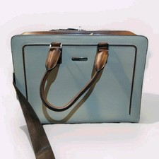 BOSTANTEN White Leather Briefcase Laptop Bag. Gorgeous Clean Minor wear picture