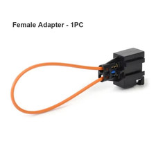 1pc Black  MOST Fiber Optic Loop Bypass Male Female Adapter Kit  Cable Connector picture