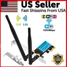 WiFi 1200Mbps Desktop PCIe Adapter 2.4G/5G Dual Band AX210 802.11AX PCI-E Card picture
