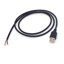 Durable 1M USB Pigtail Bare Wire Cable - 5V/5A for Laptops & Devices picture