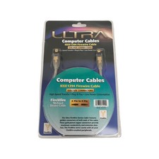 Ultra ULT31524 Golden Connectors IEEE1394 400Mbps Firewire Cable 10ft 4Pin to picture