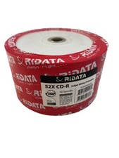 Blank CD-R Branded Logo RIDATA 52X Media Disc 50 Pk picture