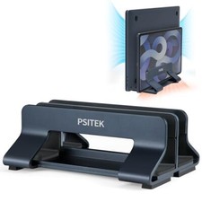Aluminum Dual Vertical Laptop Stand Dock Holder Supports 2 Devices Adjustable... picture