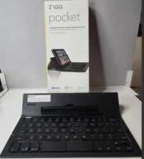 ZAGG Pocket Foldable Wireless Keyboard & Stand - iOS Compatible - Used, Works Fi picture